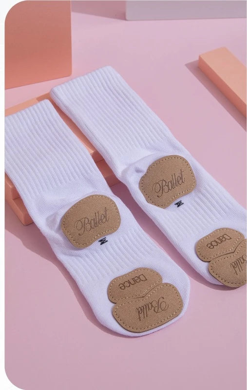Blue Silicone Anti Slip Cotton Grip Socks Unisex Adult Kids Ballet Contemporary Chinese Dance Yoga Barre Floor Practice Socks