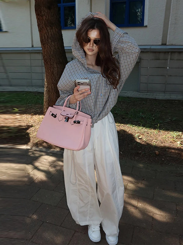 Casual Plaid Hoodies Women Jacket Elegant Long Sleeve - View 6 | SAMAG