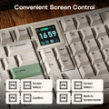 EPOMAKER RT100 PRO Full Sized ANSI US Layout Tri-mode Wireless Mechanical Gaming Keyboard with 5000mAh Battery & RGB Backlight