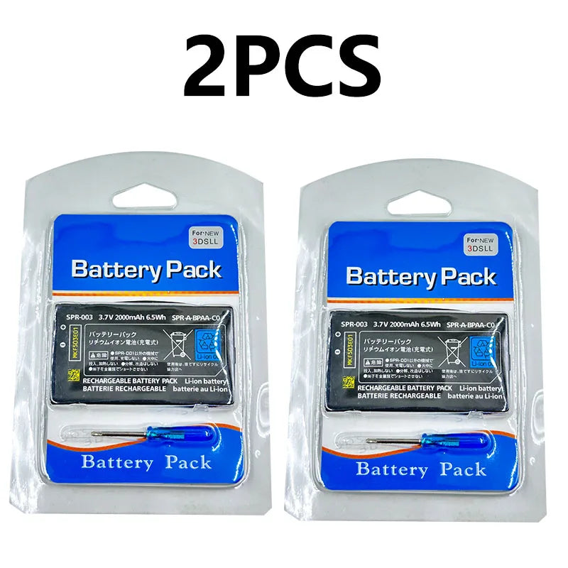 SPR-003 SPR003 SPR 003 2000mAh Rechargeable Li-ion Battery For Nintendo 3DS ll 3DSLL 3DSXL with tool packet