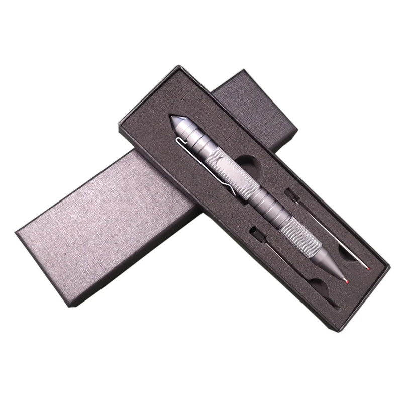 Dropshipping Multi-Function 3-In-1 Tactical Pen Whistle Emergency Self Defense EDC Tool Outdoor Survival Birthday Gift Box