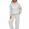 2026 Womens Print Hooded Sweatshirts Suit High Quality Hot Sales Outfits Clothing Fashion Casual Jogging Pants Sets