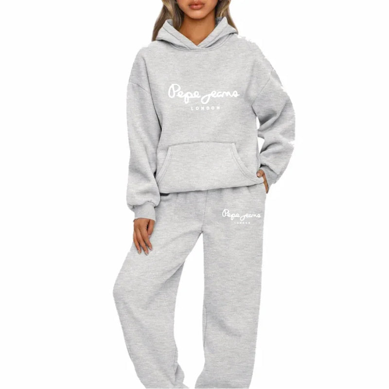 2026 Womens Print Hooded Sweatshirts Suit High Quality Hot Sales Outfits Clothing Fashion Casual Jogging Pants Sets