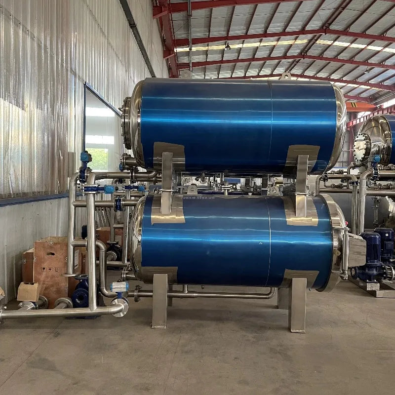 Customized Water Bath Fully Spray High-temperature Automatic Sterilization Pot Glass Bottle Plastic Packaging Milk and Meat
