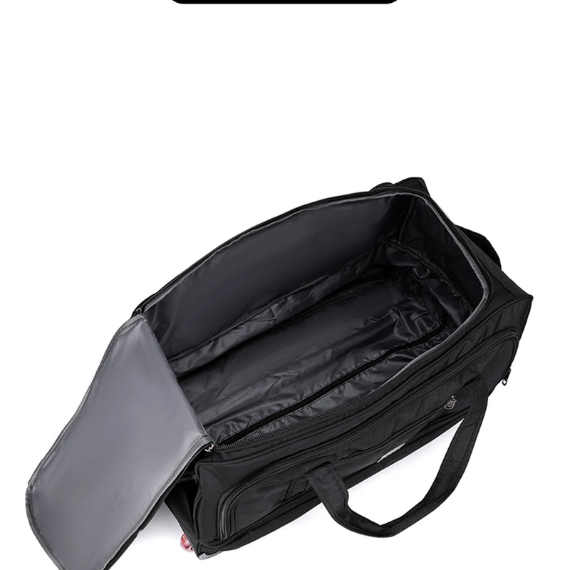 Multifunctional Trolley Travel Bag, Large-Capacity Men's and Women's Business Boarding Bag, Short-Distance Luggage Bag, Portable