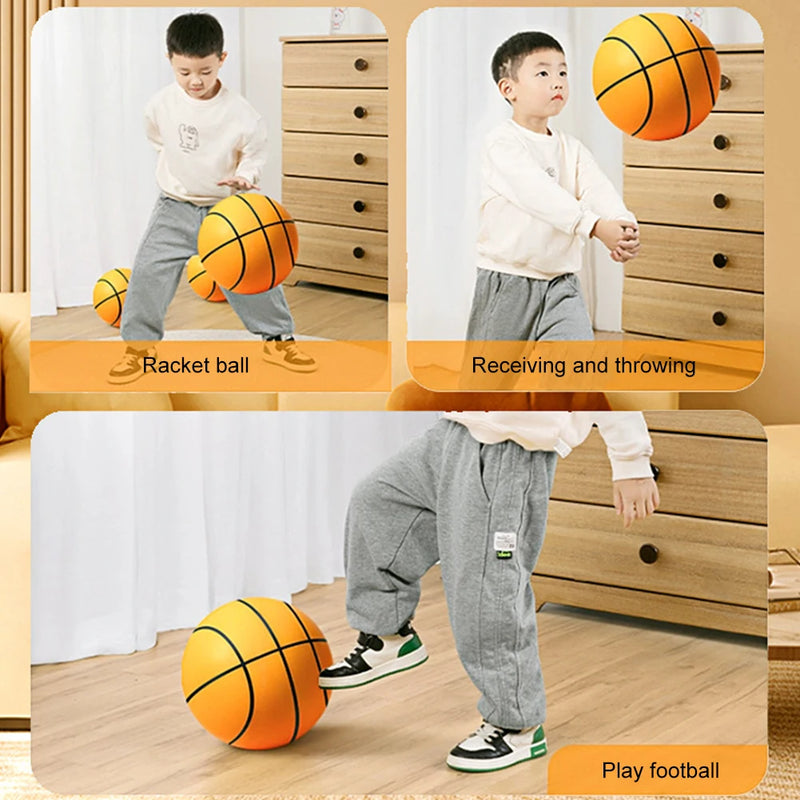 Kids Bouncing Mute Silent Basketball Squeezable Indoor - View 3 | SAMAG