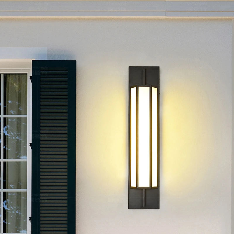 Waterproof Outdoor Wall Lamp LED Stailess steel Wall Lighting IP65 Garden Light Villa porch Sconce Light 110V 220V Sconce Lumina