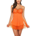 Sexy Lingerie Women Lace Hollow Bra Set Erotic Costumes Teddy Baby Doll Dress Deep V Open Bra Sleepwear Exotic Apparel Pajamas