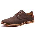 Men's Casual Business Leather Shoes Men Fashion Lace-up Derby Shoe Mens Light Comfortable Outdoor Driving Flats