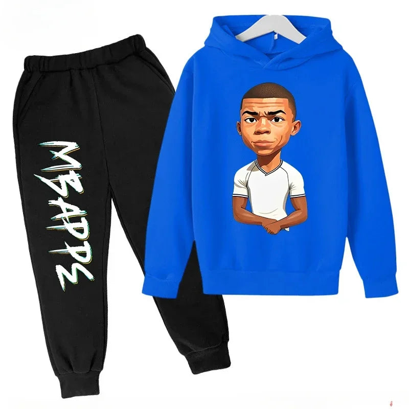 Autumn Mbappé Printed Children's Hoodie Suit Sweatshirt | SAMAG