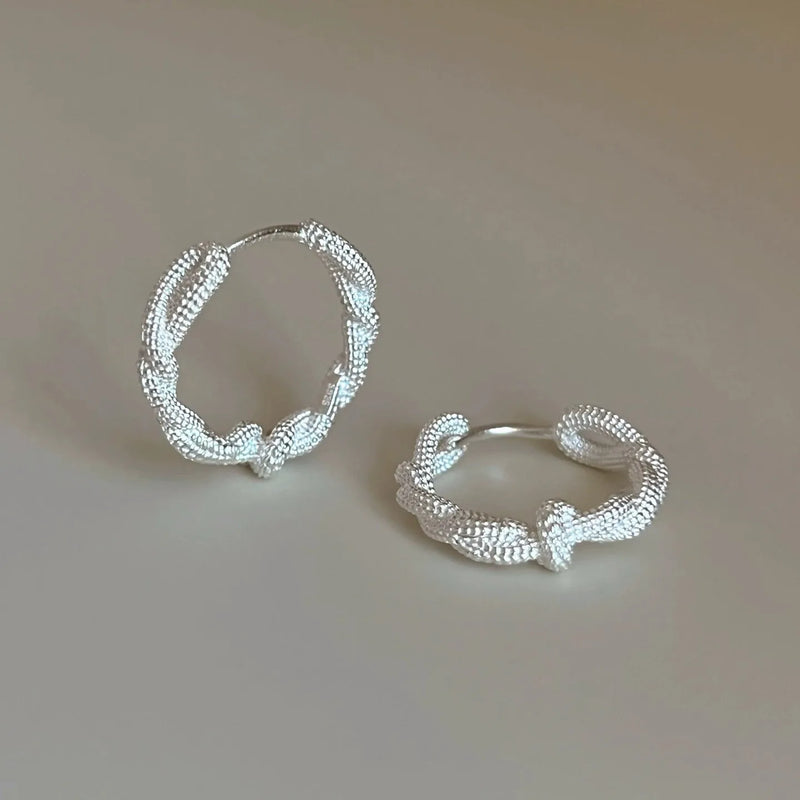 VENTFILLE 925 Sterling Silve Star Hoop Earring for Women Zircon Geometry Wide Office Versatile Jewelry Birthday Gift Dropship