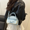 A Versatile Bow-tie Hand-held Boston Bag for Women in 2025 Korean Version, A Fashionable, Sweet and Casual Crossbody Bag