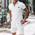 Men's European Style Suit Set - Summer Solid Color | SAMAG