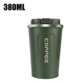Thermo Cafe Car Thermos Mug for Tea Water Coffee Leak_Proof Travel Thermo Cup Coffee Mug 380/510ML Double Stainless Steel