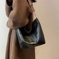Women's Fashionable Solid Color Tote Bag, Casual Versatile Zipper Shoulder Bag for Daily Used, Trendy All-match Commuter Bag