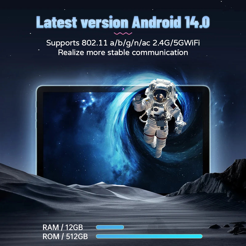 2025 New Original Global Version Tablet Android Pad 15 Pro 10.1 inches 12GB+512GB Tablets PC 5G Dual SIM Card WIFI Dual Camera