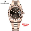 2026 New DD36 Men's Watches PAGANI DESIGN Luxury Automatic Mechanical Watch Men AR Sapphire Glass Business Blue Wristwatch Men ST16 Movt Clock Local Delivery