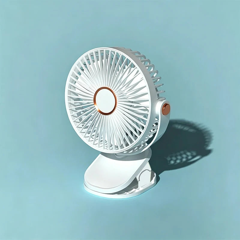 New 3 in 1 Portable Mini Clip Fan Rechargeable Air Circulator Wireless Electric Fan With Led Light Clip-on Home handheld Fan