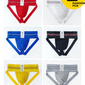 Men's Shaping Sport Briefs High Waist Thick Belt Solid Color Youth Trendy Short Triangle Underwear 2pc Random Pack