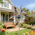 360° Rotating Garden Windmill Wind Chime Outdoor Solar-Powered Windmill Decor Perfect for Backyard Lawns Housewarming Gift