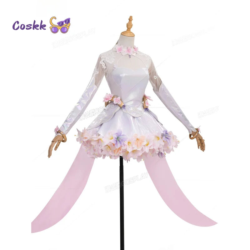 Game OW Kiriko Cosplay Costume Uniform Women Flower sweet wedding dress accessorie Halloween carnival Christmas new uniform