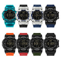 SANDA Fashion New Men Watch LED Digital Waterproof Clock Military Sports Multifunction Chronograph - Visuel 4 | SAMAG