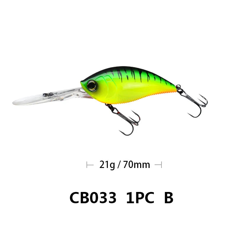 70mm/21g 75mm/22.5g Crankbait Fishing Lures Artificial | SAMAG