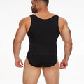 Mens Sleeveless Shapewear  Compression Bodysuit Tummy Control Waist Trainer Slimming Undershirts Open Crotch Corset