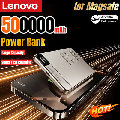 Lenovo Magnetic Power Bank 500000mAh Wireless Super Fast | SAMAG