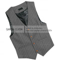 Mens Suit Vest 1920s Mens Vest Slim Fit Formal Business Gangster Waistcoat Striped Tops Cropped Tank Tops 2024 Vests