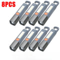1-10PCS Super Bright LED Flashlight XPE Torch Light With Hook Camping Light USB Rechargeable Zoomable Waterproof Flashlight