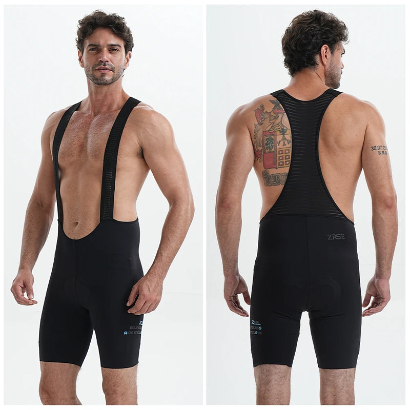 Men's Cycling Bib Shorts Seamless Outdoor Wear Bike Ride | SAMAG