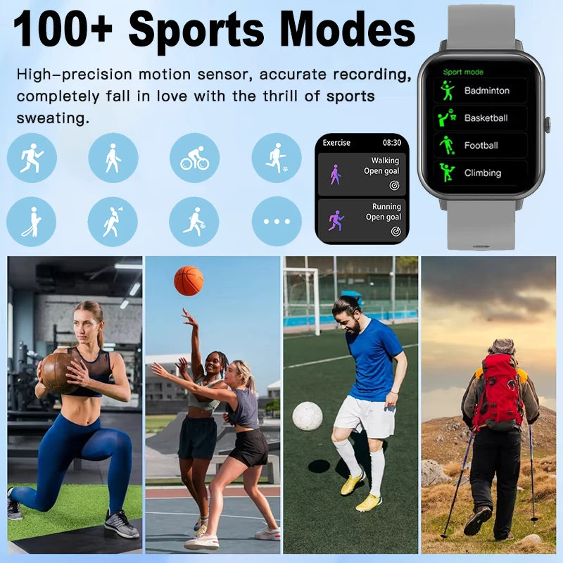 Watch 5 Upgraded Sports Smart Watch 2026 New Men Woman GPS Track HD Bluetooth Call Heart Rate IP68 Waterproof Fitness Smartwatch