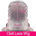 99J Burgundy Red Colored Body Wave Pre Plucked Brazilian Human Hair Lace Front Wig 40‑46 Inch 200% Density 13x4 13x6 HD Transparent Lace Frontal Wigs For Black Women