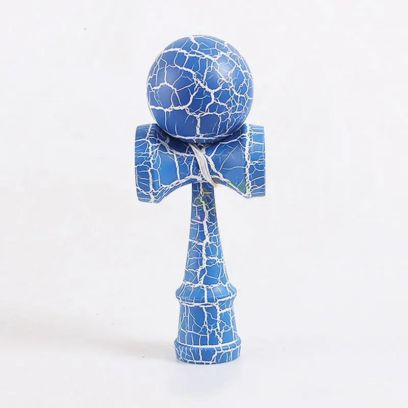 Crack Painted Kendama Toy Outdoor Fitness Balls Train Eye-hand Coordination for Children Adults Outdoor Fun Juggling Sports Ball