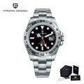 PAGANI DESIGN Vintage 42MM GMT Men's Watch PD1682 Automatic Mechanical Timepiece Sapphire Stainless Steel 100M Waterproof Retro