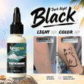 KINGZOO Temporary Tattoo Ink Sun Activated Color Changing Body Art Paint Airbrush Paint for Festival Party Beach Halloween 30ML