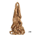 Loose Wave Braiding Hair Extensions 24" Synthetic Spiral Curls Braids Hair Pre Stretched Bouncy Braid French Curls Braiding Hair
