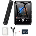 128GB MP3 Player Bluetooth Hi-Fi Music Player 2.4 Inch Touch Screen MP3 Walkman Built-in Speaker Video Recorder Camera MP3