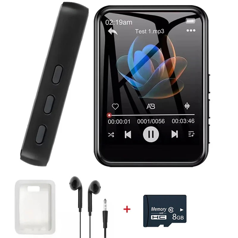 128GB MP3 Player Bluetooth Hi-Fi Music Player 2.4 Inch Touch Screen MP3 Walkman Built-in Speaker Video Recorder Camera MP3