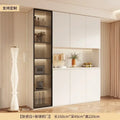 Y Sideboard Kitchen Hutch Cabinet Pantry Freestanding Buffet with Holder Power Outlet Glass Drawers Cupboard Microwave
