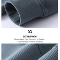 380g Tight Match Heavy Inverted Triangle Loose Versatile Solid Cotton Vintage Autum Winter Long Sleeve Round Neck Sweater