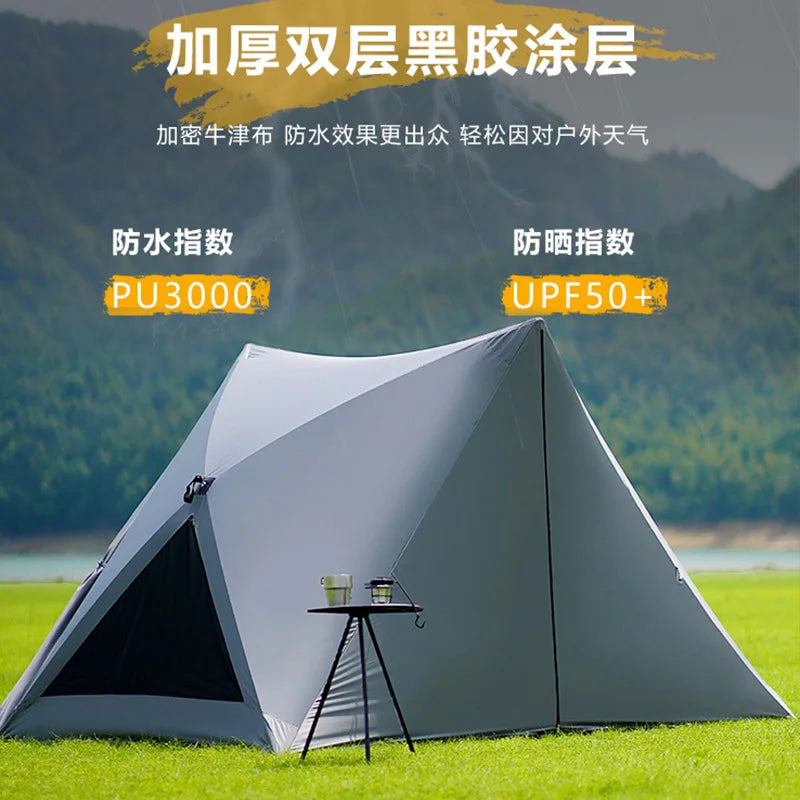 Pop Up Triangle Beach Tent, Portable Automatic Quick - Open - View 3 | SAMAG