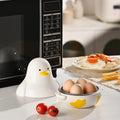 Microwave Egg Steamer 4-Capacity Breakfast Cooker Perfectly Cooked Egg Duck Shaped Microwave Cooking Accessories for Kitchen