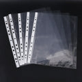 A4 Loose Leaf Binder 3 Ring Folder Transparent File Organizer Office Document Management School Storage System