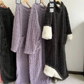 Thickened Warm Plus Size Ladies Pyjamas Flannel Winter | SAMAG