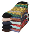 5pairs Unisex Ethnic Style Vintage Thick Wool Warm Crew | SAMAG