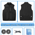 Popular Fan Vest 2026 Summer Cooling Wearable Air-conditioned Clothes Lightweight for Outdoor Walking Fishing Commute Camping
