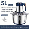 2L 3L 5L Electric Mincer Grinder 304 Stainless Steel Multifunctional Vegetable Slicer Chopper Meat Processor 220V EU Plug