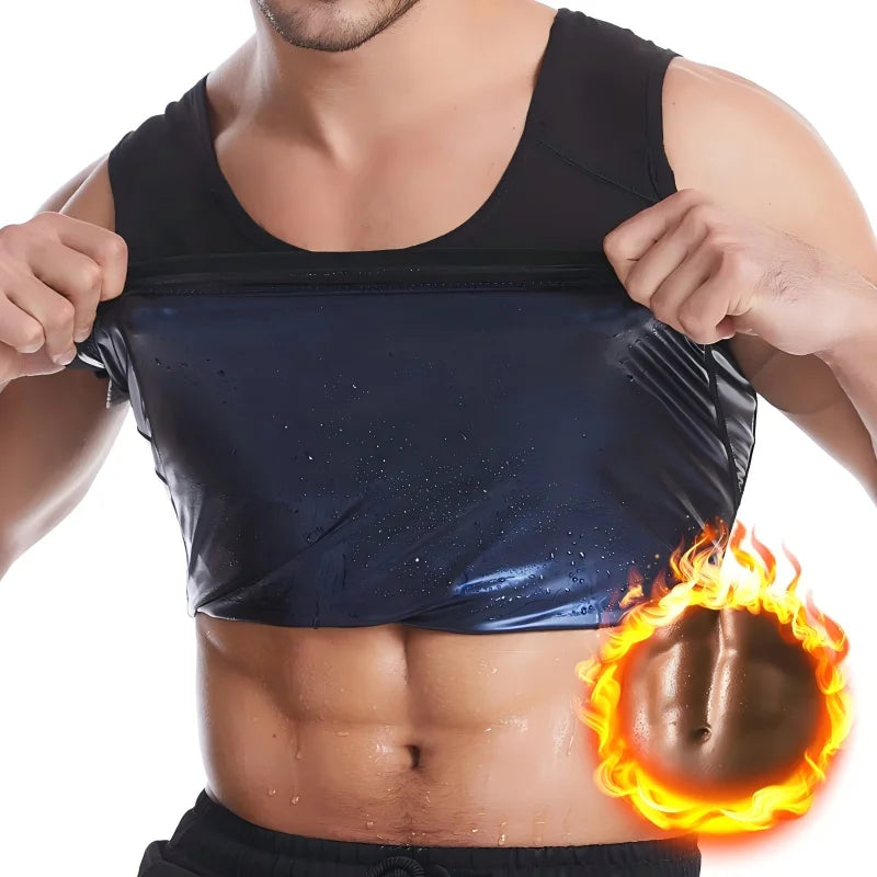 Sauna Sweat Suit Weight Loss Shapewear Top Weighted Shirt Sauna Vest Workout Exercise Gym Short Sleeves Men Women